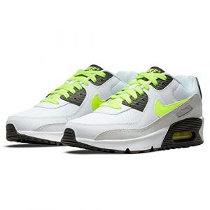 NIKE CD6864-112 NIKE AIR MAX 90 LTR (GS) Herren WHITE/VOLT-BLACK-PURE PLATINUM EU 36