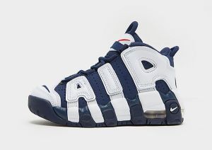 Nike Air More Uptempo 96 Kleinkinder, White/Metallic Gold/University Red/Midnight Navy