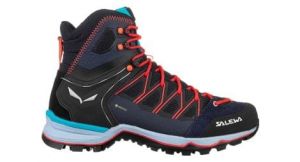 damen wanderschuhe salewa mtn trainer lite mid gtx blau