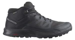 salomon outrise mid gtx wanderschuhe schwarz herren