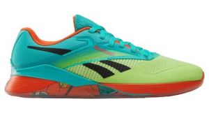 reebok nano x4 cross trainingsschuhe blau grun orange