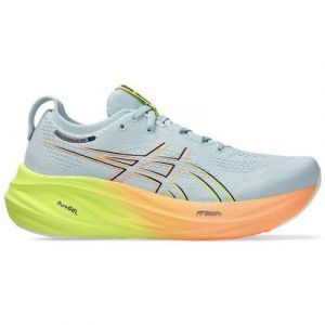 Asics Asics Gel-Nimbus 26 PARIS Damen Cool Grey Safety Yellow EUR 40.5 Laufschuh