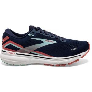 Brooks Ghost 15 - Damen Straßenlaufschuh - Medium-Breite - Blue/Black/Orange Laufschuh