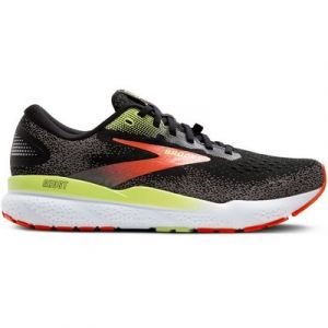 Brooks Ghost 16 GTX - Herren Laufschuh - Black/Mandarin Red/Green Laufschuh