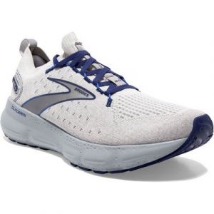 Brooks Glycerin StealthFit 20 - Herren Laufschuh - Oyster/Alloy/Blue Depths Laufschuh