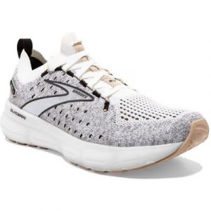 Brooks Glycerin StealthFit 20 - Damen Laufschuh - White/Black/Cream Laufschuh