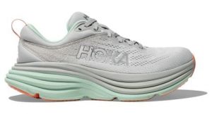 hoka bondi 8 running schuhe grau blau damen