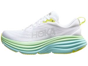 HOKA Bondi 8 Damen Laufschuh Blanc de Blanc/Sunlit Ocean