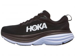 HOKA Bondi 8 (Breit) Herren Laufschuh Schwarz/Weiß