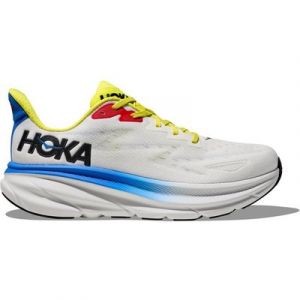 Hoka One One Clifton 9 - Herren Laufschuh - blanc de blanc/virtual blue Laufschuh