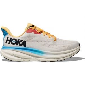 Hoka One One W Clifton 9 - Damen Laufschuh - blanc de blanc/swim day Laufschuh