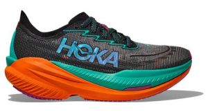 hoka mach x 2 running schuhe schwarz grun orange damen