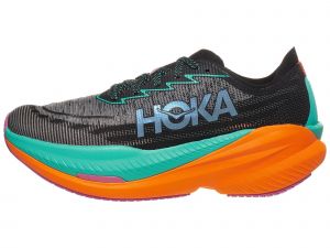 HOKA Mach X 2 Herren Laufschuh Schwarz/Electric Aqua