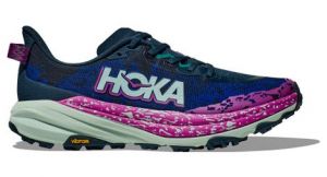 hoka speedgoat 6 trailrunning schuhe blau pink herren