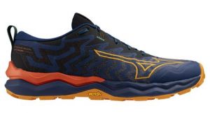 mizuno wave daichi 8 trailrunning schuhe blau orange herren