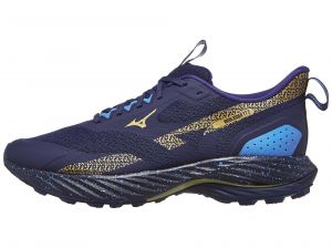 Mizuno Wave Rider TT 2 Herren Laufschuh Estate  Blau/Gloden