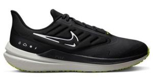 nike air winflo 9 shield laufschuhe schwarz grun