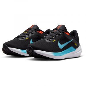 NIKE Winflo 10 Laufschuhe Damen 002 - black/baltic blue-speed yellow-white 44.5