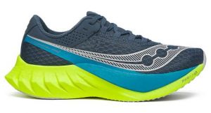 damen laufschuhe saucony endorphin pro 4 blau gelb