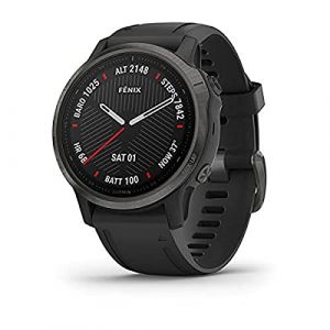 Garmin GPS-Uhr mit Pulsmesser Fenix 6S Saphir