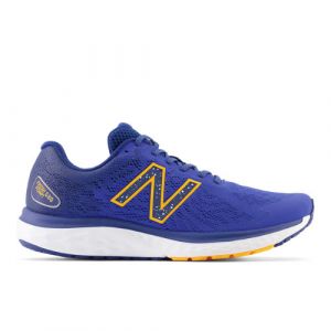 New Balance Herren Fresh Foam 680v7 in Blau/Orange, Textile, Größe 47.5