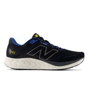 New Balance Herren Fresh Foam 680 v8 in Schwarz/Blau/Orange/Weiß, Textile, Größe 47.5