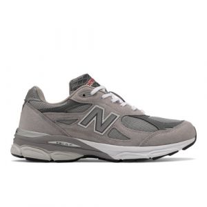 New Balance Herren MADE in USA 990v3 Core in Grau/Weiß, Leather, Größe 47.5