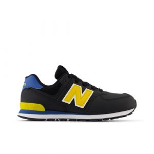 New Balance Kinder 574 in Schwarz/Orange