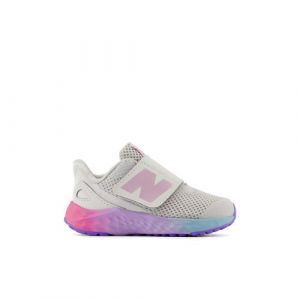 New Balance Kinder Fresh Foam Arishi v4 Hook and Loop in Grau/Rosa/Violett