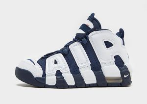 Nike Air More Uptempo 96 Kinder, White/Metallic Gold/University Red/Midnight Navy