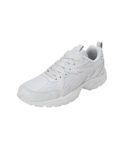 PUMA Erwachsene Milenio Tech Leather Sneakers 41Glacial Gray White