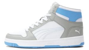 PUMA Unisex-Adult Rebound Layup Sneaker (High Rise-White-Ocean Drive