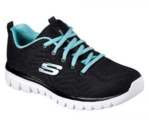 Skechers Sport Womens Graceful GET Connected Sneakers Women Schwarz