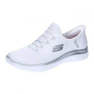 Skechers Damen Sneaker Summits whitemesh-silvertrim 39 1/2