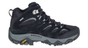 merrell moab 3 mid gore tex damen wanderschuhe grau schwarz