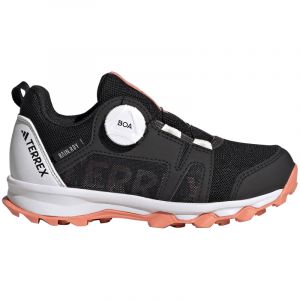 adidas TERREX Agravic BOA Regen Trailrunning-Laufschuhe Kinder HQ3497 - core black/crystal white/impact orange 39 1/3