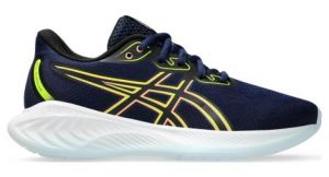 asics gel cumulus 26 gs laufschuhe blau gelb kinder