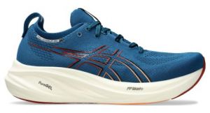 asics gel nimbus 26 laufschuhe blau orange herren