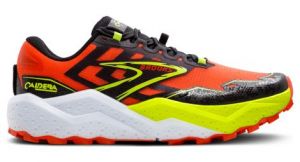 brooks caldera 7 trailrunning schuh rot gelb herren