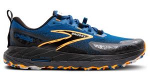 brooks cascadia 18 trailrunning schuhe blau orange herren