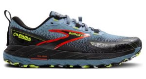 brooks cascadia 18 trailrunning schuhe grau blau fur herren