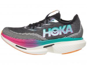 HOKA Cielo X1 Unisex Laufschuh Schwarz/Electric Aqua