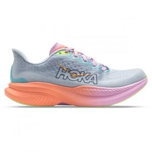 Hoka Mach 6 Laufschuhe Donna Blau Rosa