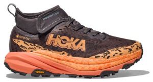 hoka speedgoat 6 mid gtx trailrunning schuhe violett koralle damen