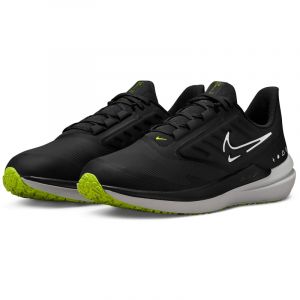 NIKE Air Winflo 9 Shield Fleece Laufschuhe gefüttert Herren 001 - black/white-dk smoke grey-volt 41