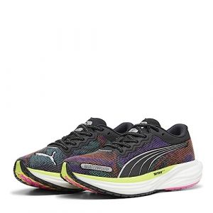 PUMA Damen Laufschuhe Deviate Nitro 2 Psychedelic Rush black-lime pow-poison pink 40 1/2