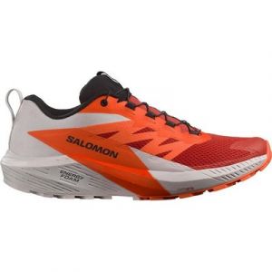 Salomon SHOES SENSE RIDE 5 LunRoc/Shoc 000 Lunar Rock/Shocking Orange Laufschuh