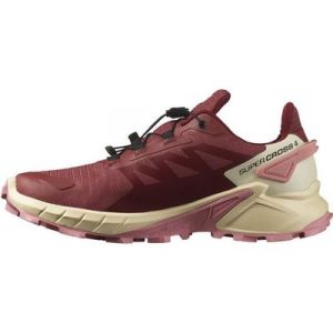 Salomon SHOES SUPERCROSS 4 GTX W Cohid 000 Cow Hide/Syrah/Blush Laufschuh