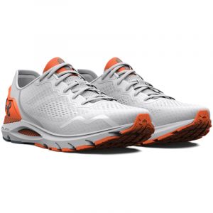 UNDER ARMOUR HOVR Sonic 6 Laufschuhe Herren 101 - white/orange blast/gravel 45