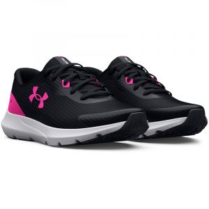 UNDER ARMOUR Surge 3 Laufschuhe Damen 004 - black/black/rebel pink 38